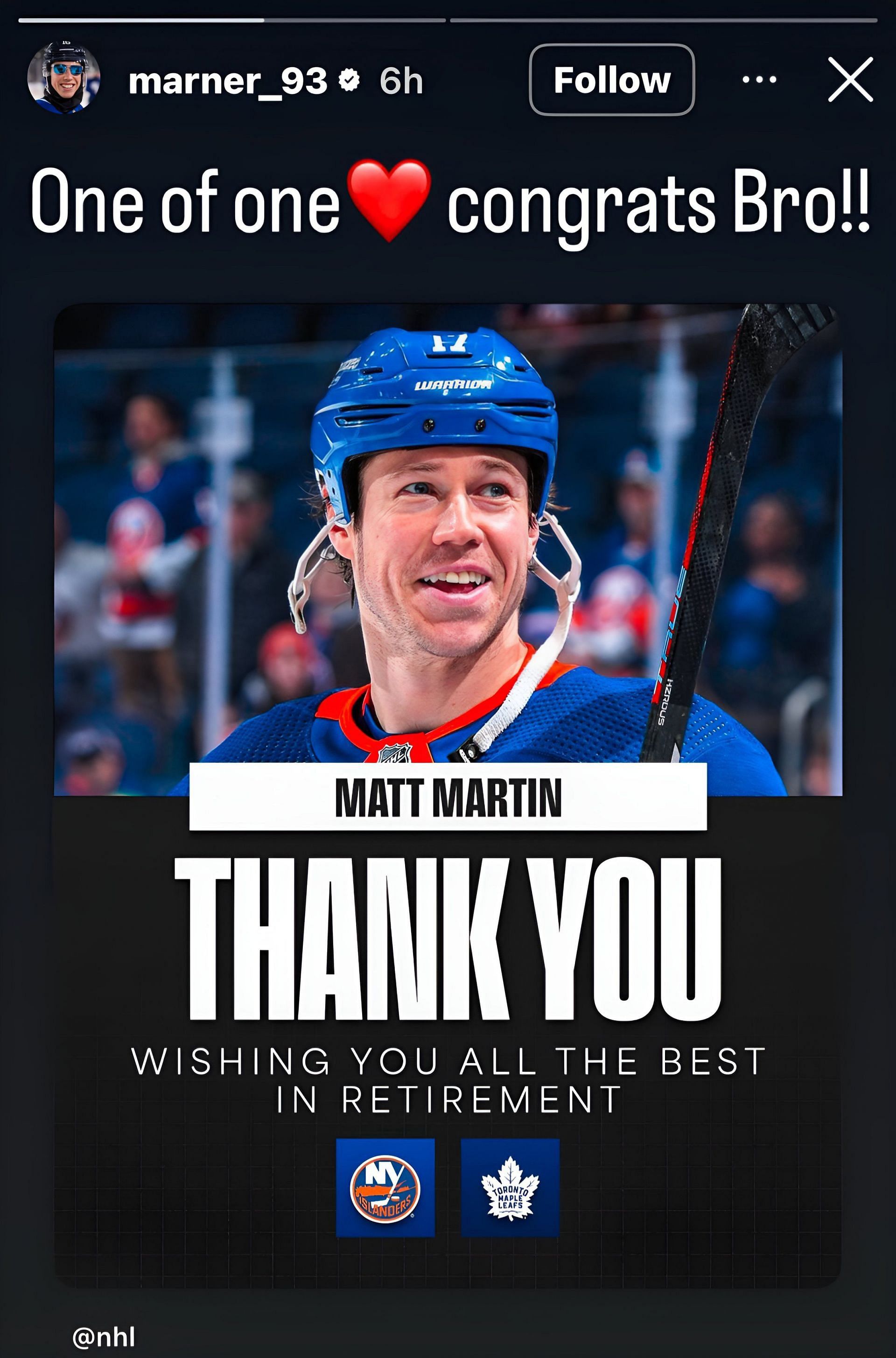 (Image Source: Mitch Marner/IG)
